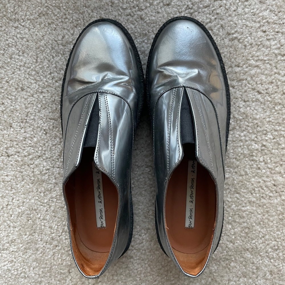 Other Stories Silver Platform Sneaker